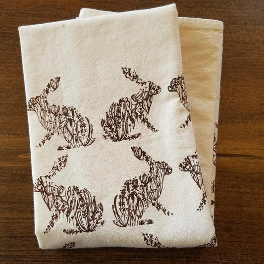 Chocolate Bunny Flour Sack Tea Towel - Marmalade Mercantile