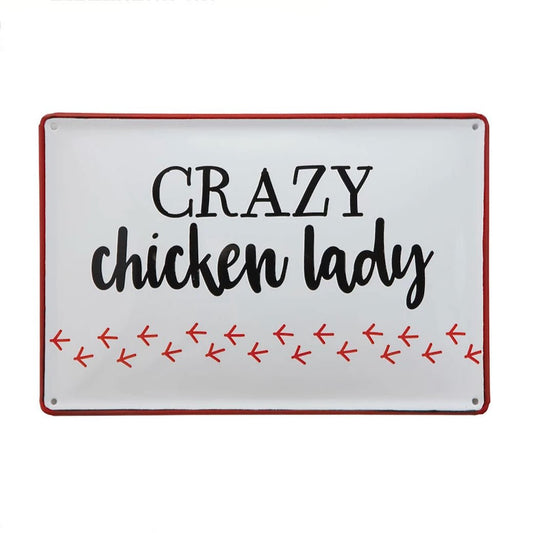 Crazy Chicken Lady Enameled Wall Decor - Marmalade Mercantile