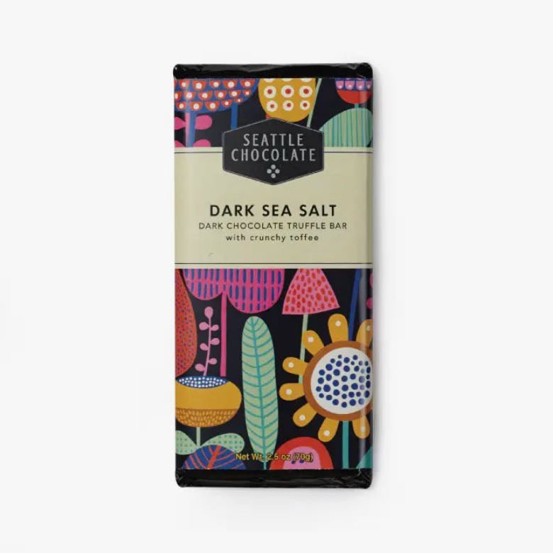 Dark Chocolate Sea Salt Truffle Bar - Marmalade Mercantile