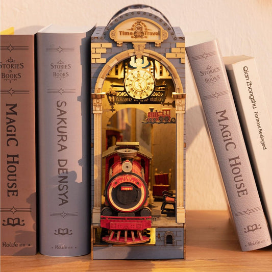 DIY Miniature House Book Nook Bookend Time Travel - Marmalade Mercantile