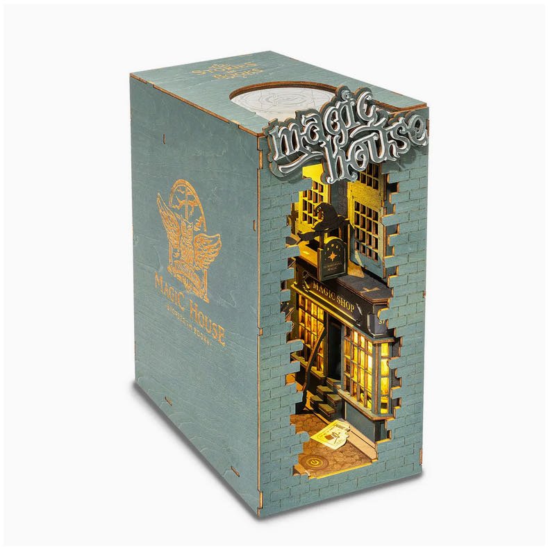 DIY Miniature House Kit Book Nook Bookend Magic House 3-D Puzzle - Marmalade Mercantile
