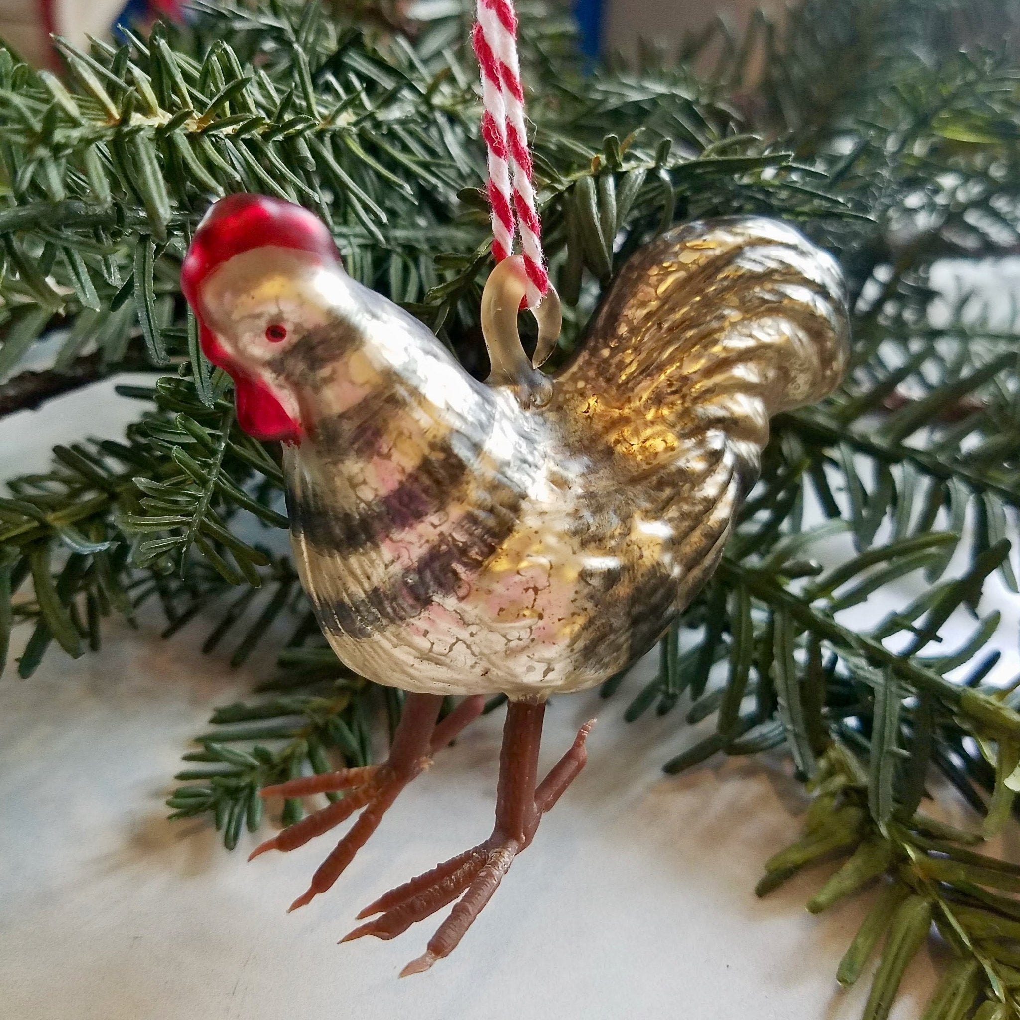 Chicken store ornaments christmas