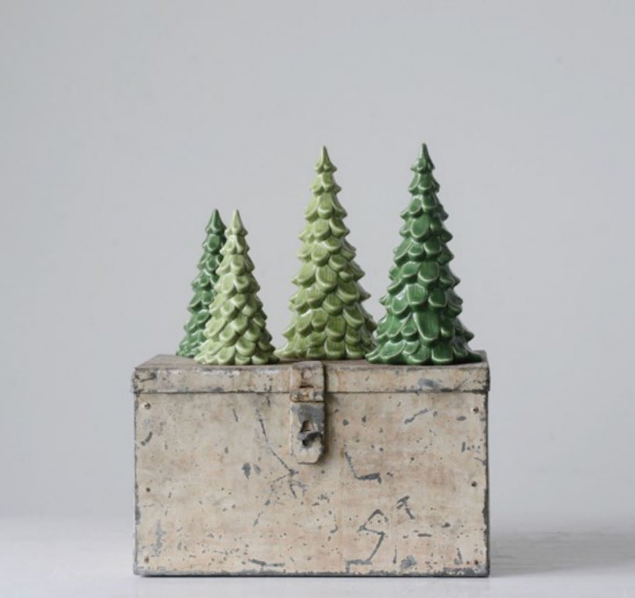 Farmhouse Christmas Stoneware Tree CHOICE of Color & Size - Marmalade Mercantile