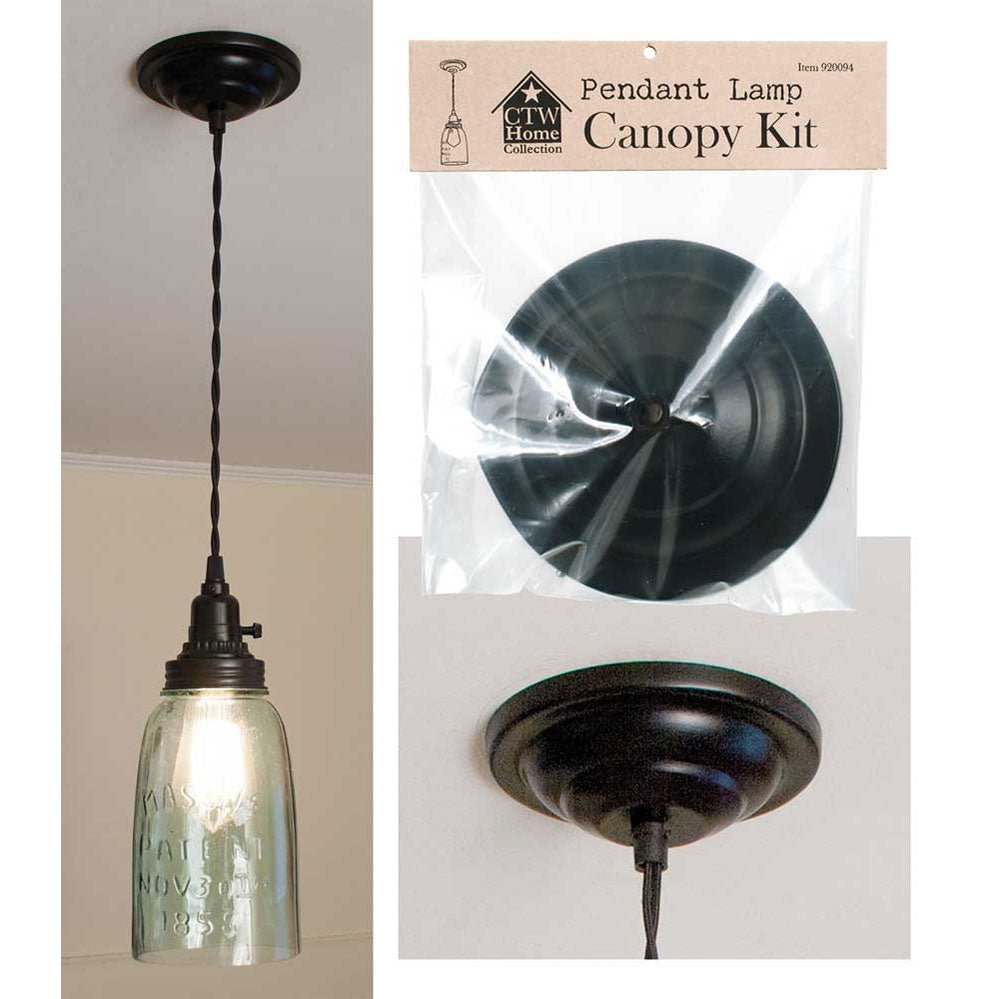 Farmhouse Mason Jar Pendant Lamp with Industrial Cage - Marmalade Mercantile