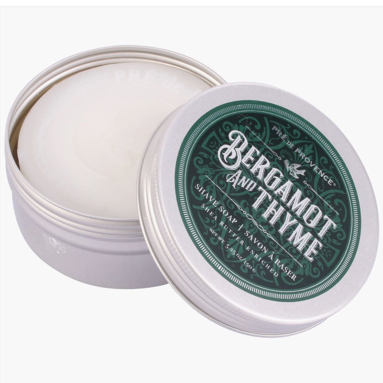 French Bergamot & Thyme Shave Soap in Tin - Marmalade Mercantile