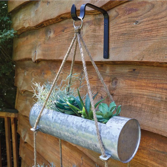 Galvanized Three-Tier Hanging Planter with Hook - Marmalade Mercantile