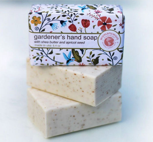 Gardener’s Hand Soap Scrub Bar Soap w Shea Butter & Apricot Seed - Marmalade Mercantile