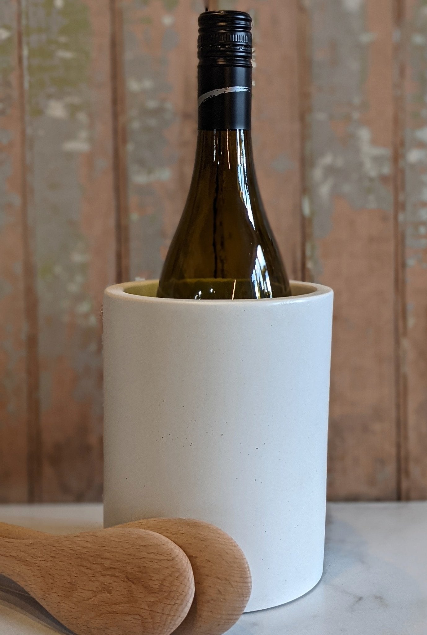 HandCast Concrete Wine Chiller or Utensil Pot Marmalade Mercantile