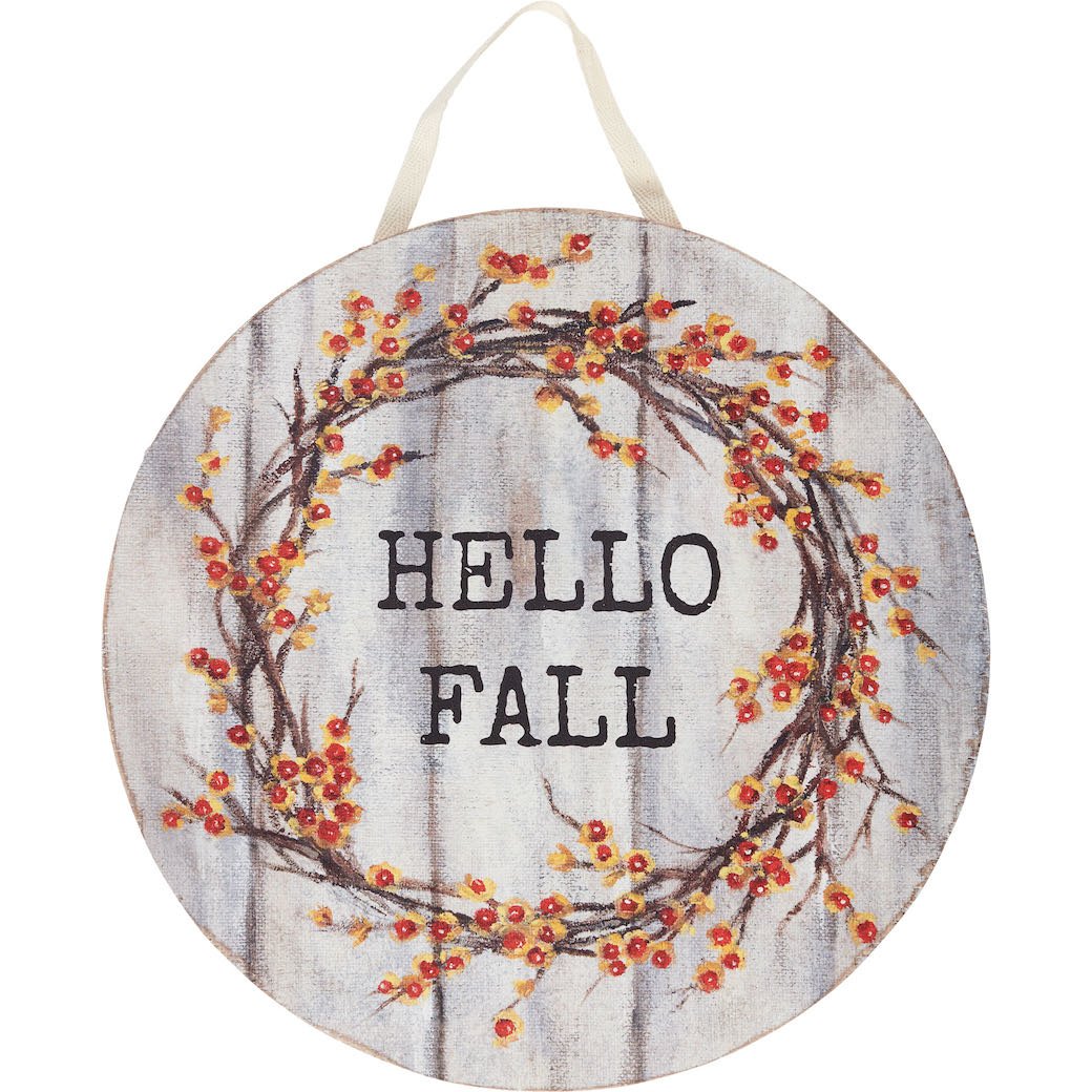 Hello Fall Wooden Wall Decor - Marmalade Mercantile