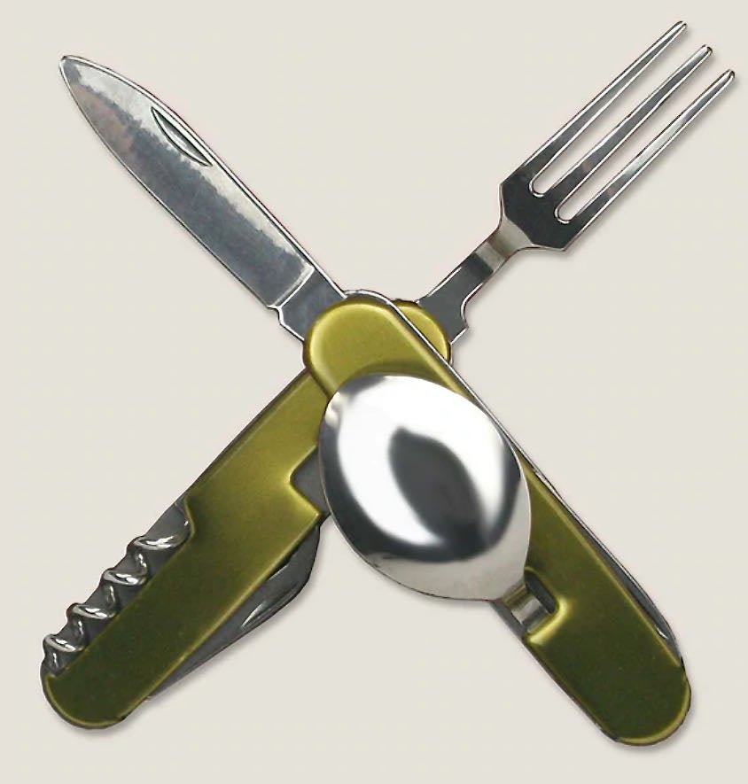Hobo Camping Multi-Tool Pocket Knife + Cutlery Set - Marmalade Mercantile