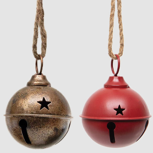 Jumbo Jingle Bell - CHOICE of Red or Antiqued Bronze Finish - Marmalade Mercantile