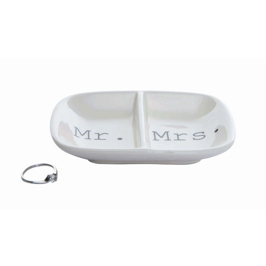 Mr. & Mrs. Ceramic Ring Dish - Marmalade Mercantile