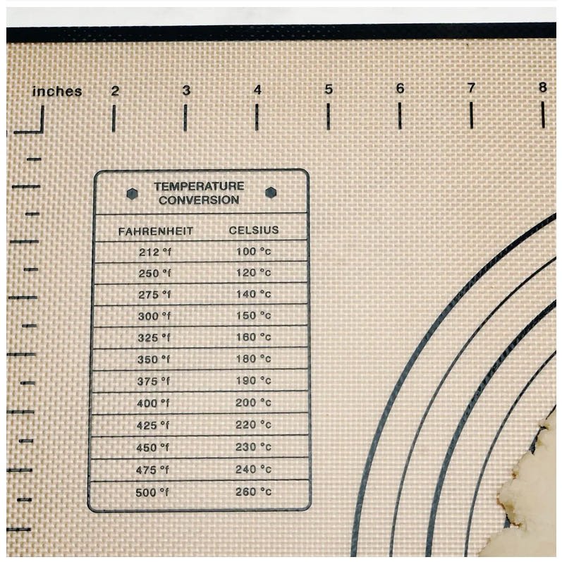 Non-Stick Silicone Pastry Mat with Measurements - Marmalade Mercantile