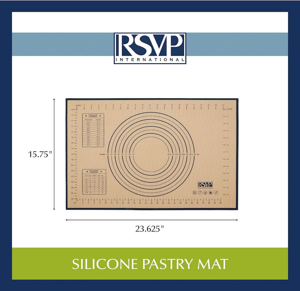 Non-Stick Silicone Pastry Mat with Measurements - Marmalade Mercantile
