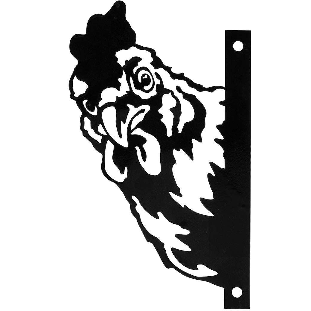 Outdoor Metal Garden Art Cut-Out Chicken - Marmalade Mercantile