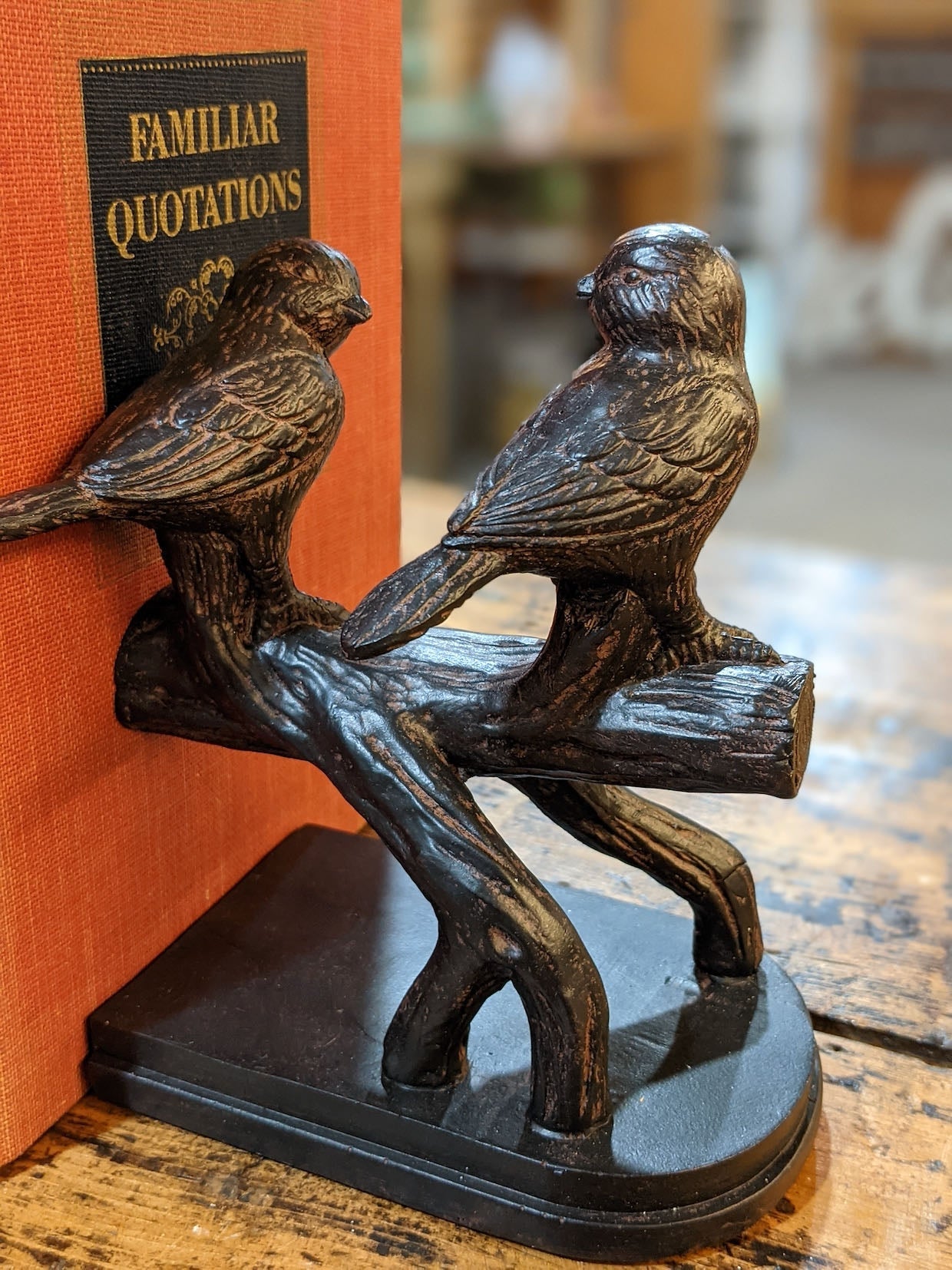 Pair of Cast Resin Bird Bookends - Marmalade Mercantile