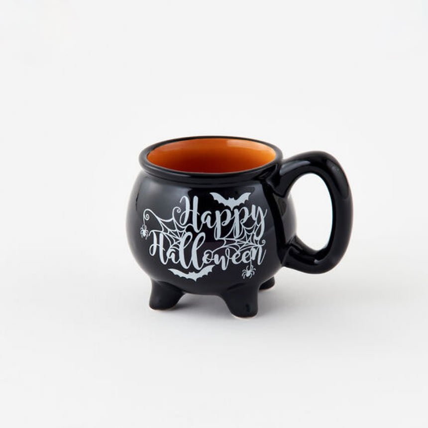 Petite Ceramic Happy Halloween Cauldron Mug - Marmalade Mercantile