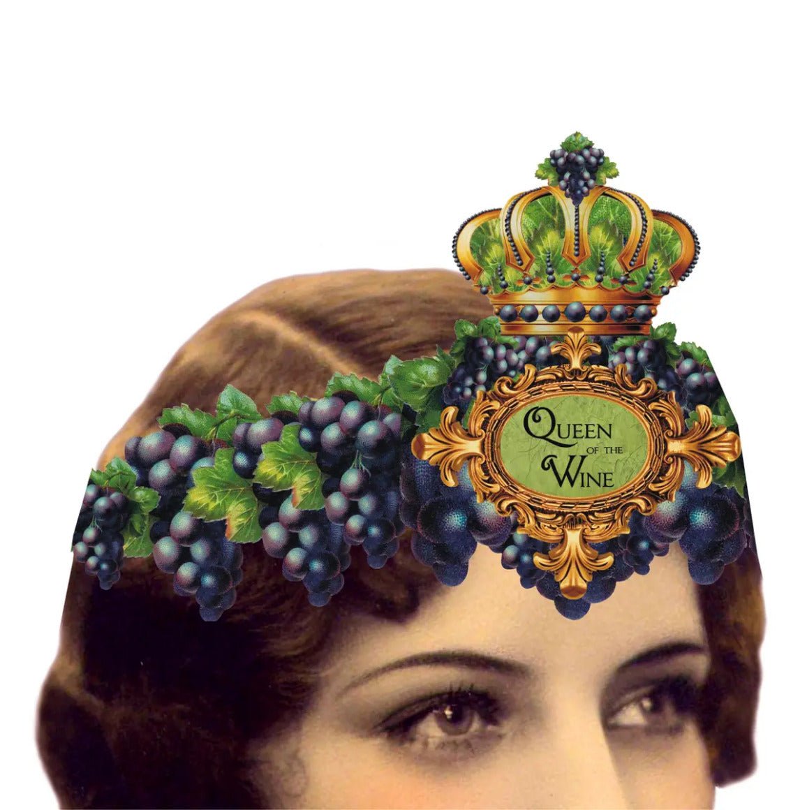 Queen of the Wine Mailable Wearable Paper Tiara Greeting Card - Marmalade Mercantile
