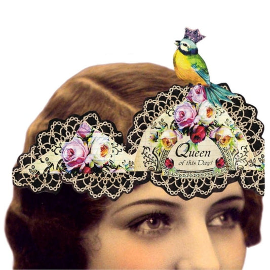 Queen of This Day Mailable Wearable Paper Tiara Greeting Card - Marmalade Mercantile