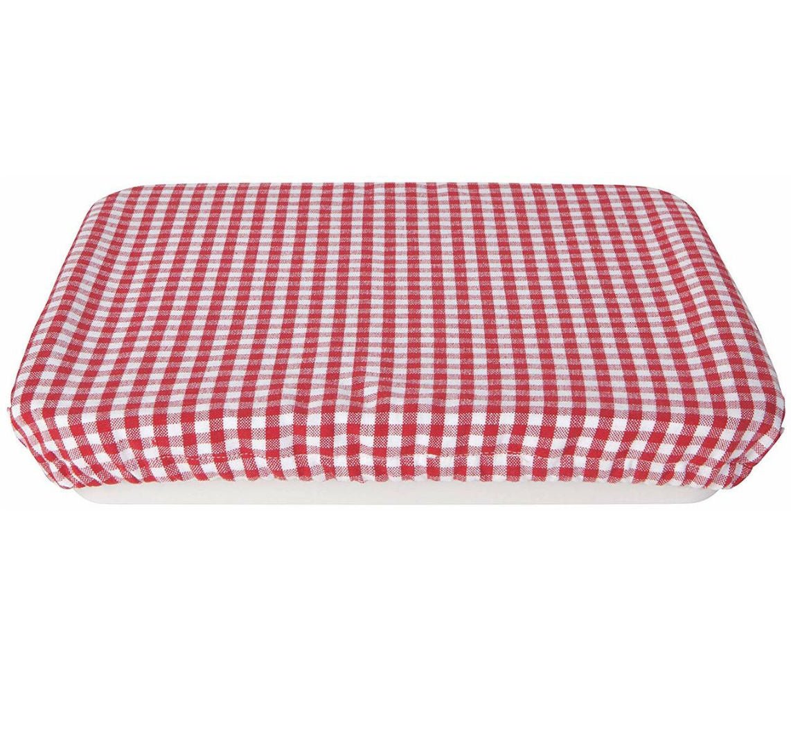 Red Gingham Fabric Baking Dish Cover - Marmalade Mercantile
