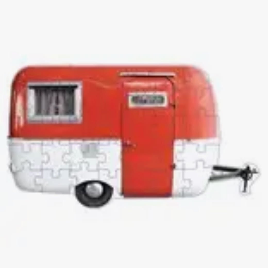 Roadtrippin’ Vintage Camper Mini Jigsaw Puzzle - Marmalade Mercantile