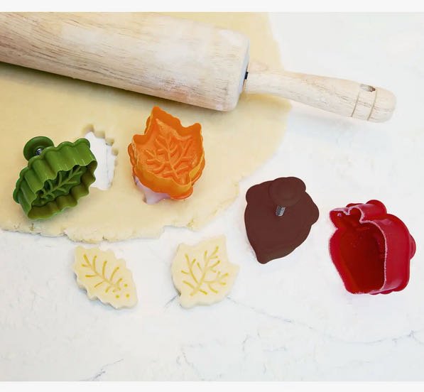 Set of Four Fall-Themed Pie Crust Cutters - Marmalade Mercantile