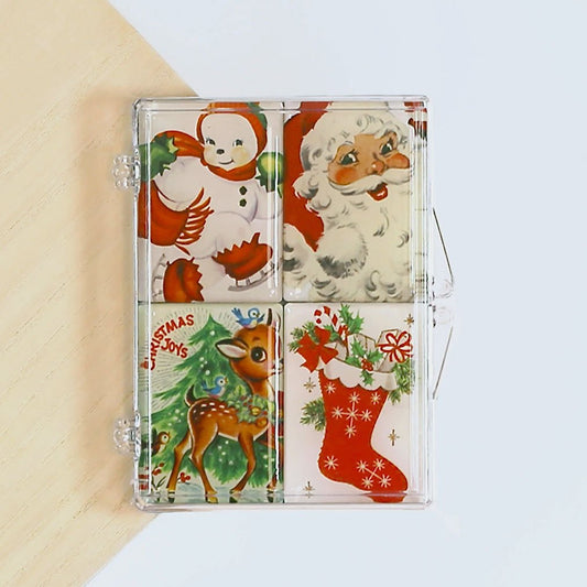 Set of Four Mighty Magnets Vintage-Style Christmas Images - Marmalade Mercantile