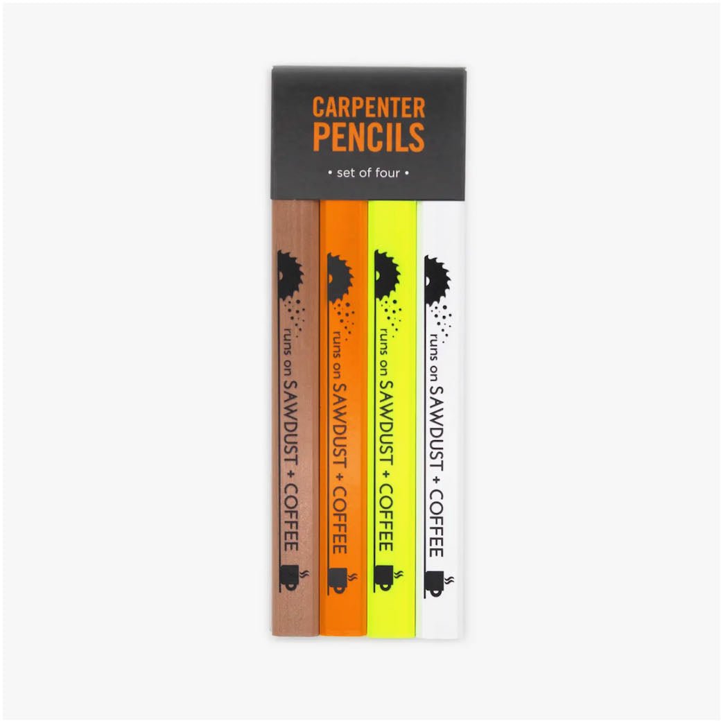 Set of Four Sawdust & Coffee Carpenter’s Pencils - Marmalade Mercantile