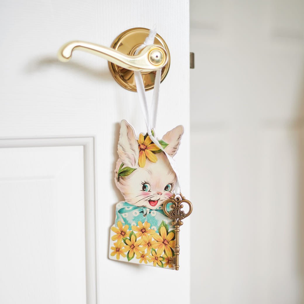 Set of Three Easter Bunny Magic Key Door Hangers - Marmalade Mercantile