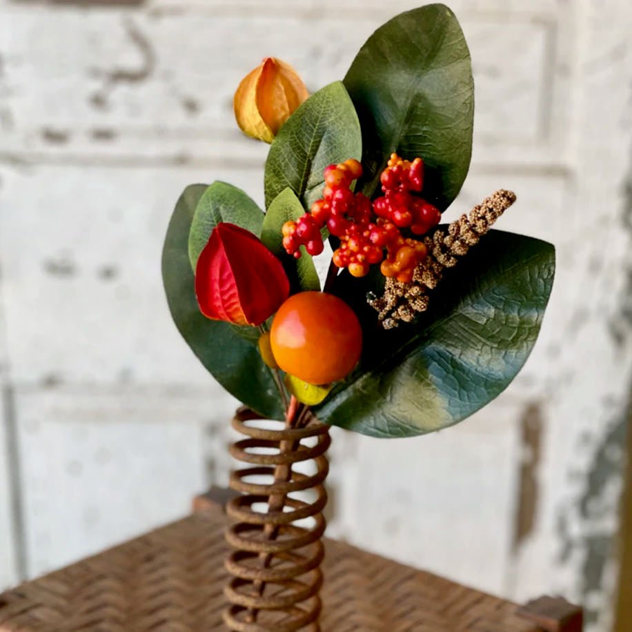 Set of Three Fruitful Harvest Magnolia Sprays - Marmalade Mercantile