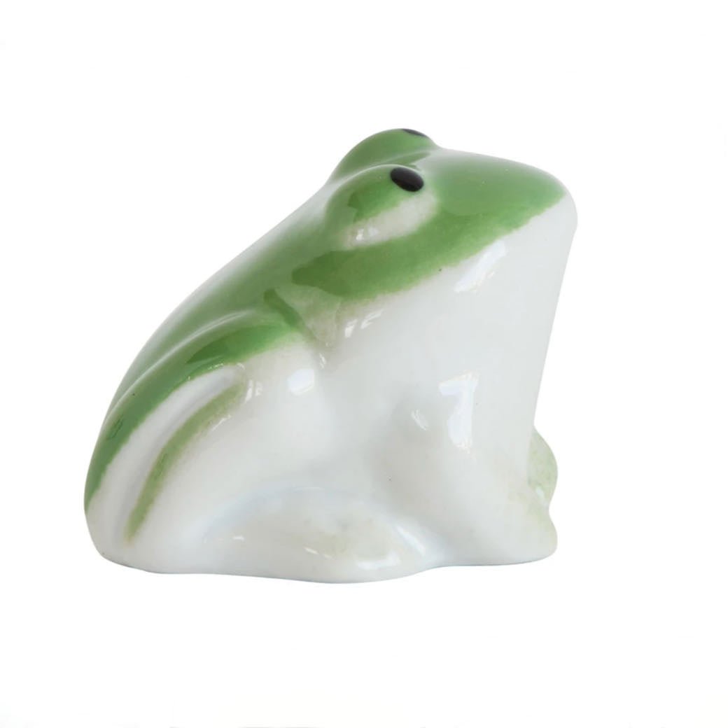 Set of Two Little Stoneware Floating Frogs - Marmalade Mercantile