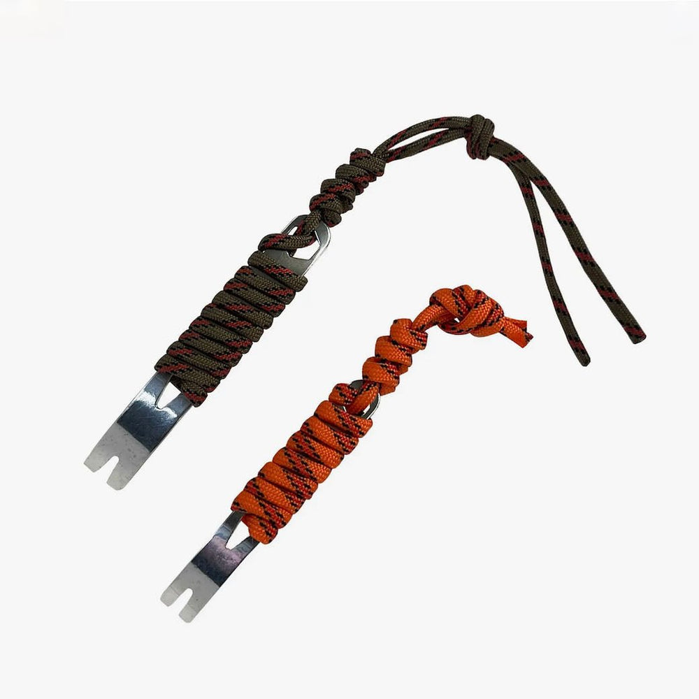 Set of Two Mini Crowbars with Paracord Wraps