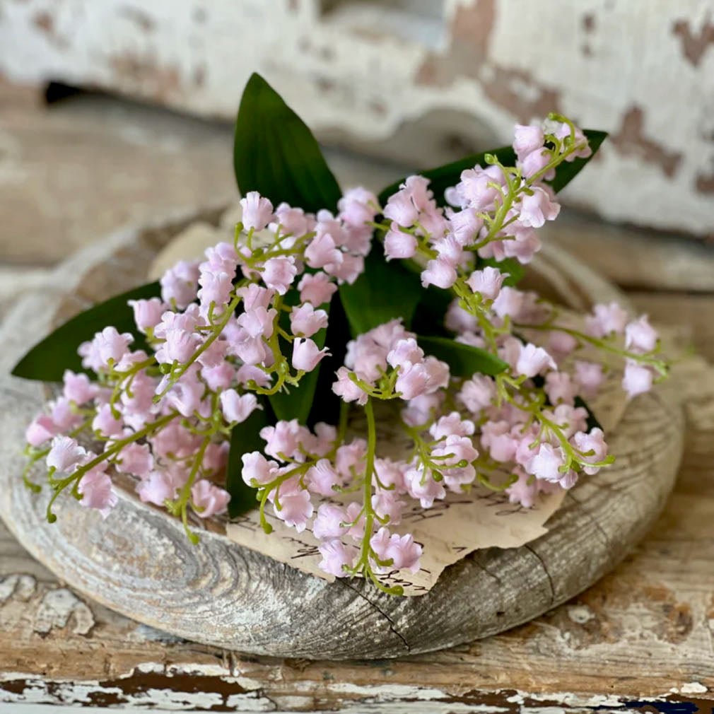 Springtime Lily of the Valley Bouquet PINK - Marmalade Mercantile