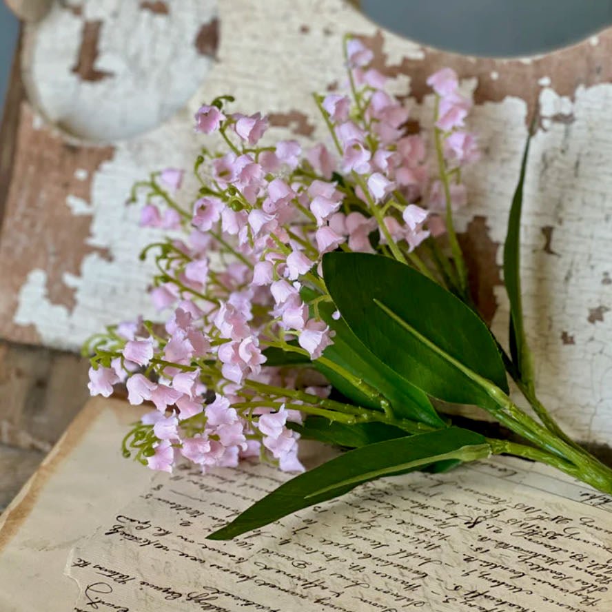 Springtime Lily of the Valley Bouquet PINK - Marmalade Mercantile