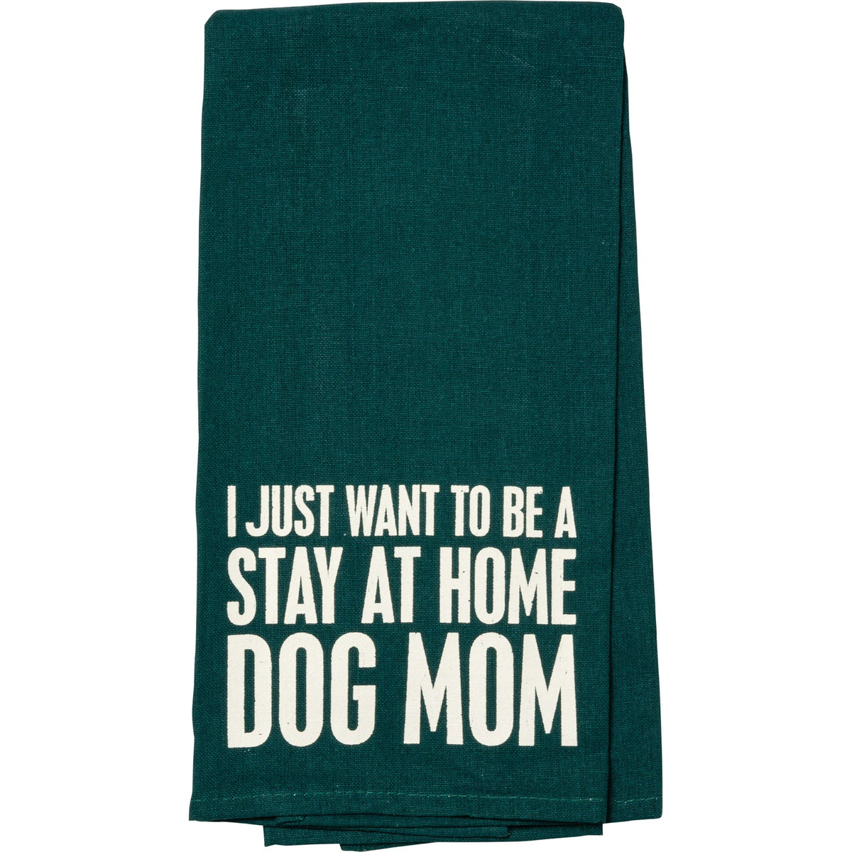 Stay At Home Dog Mom Tea Towel w Dog Cookie Cutter - Marmalade Mercantile