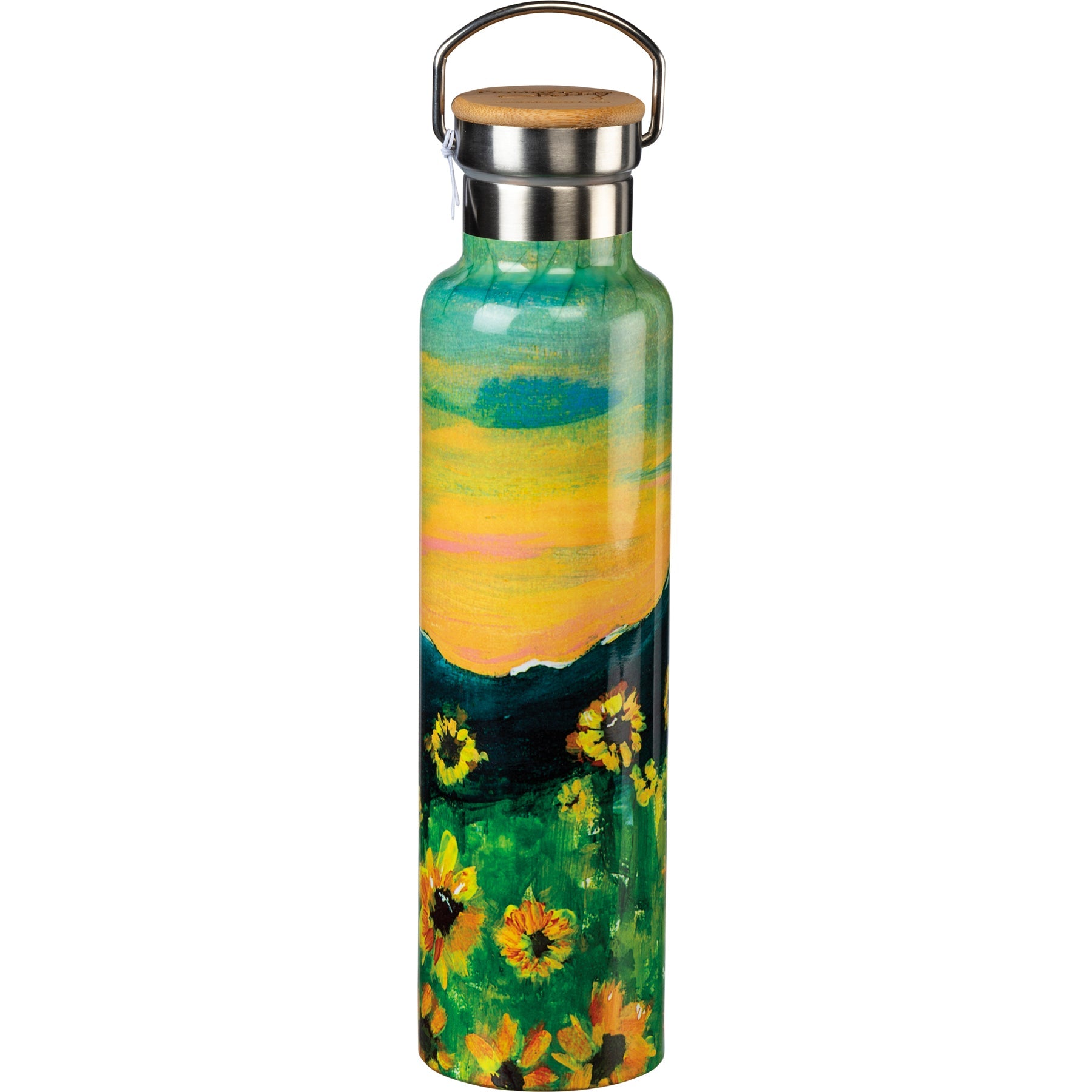 Summer Garden Metal 25oz Insulated Stainless Steel Water Bottle - Marmalade Mercantile