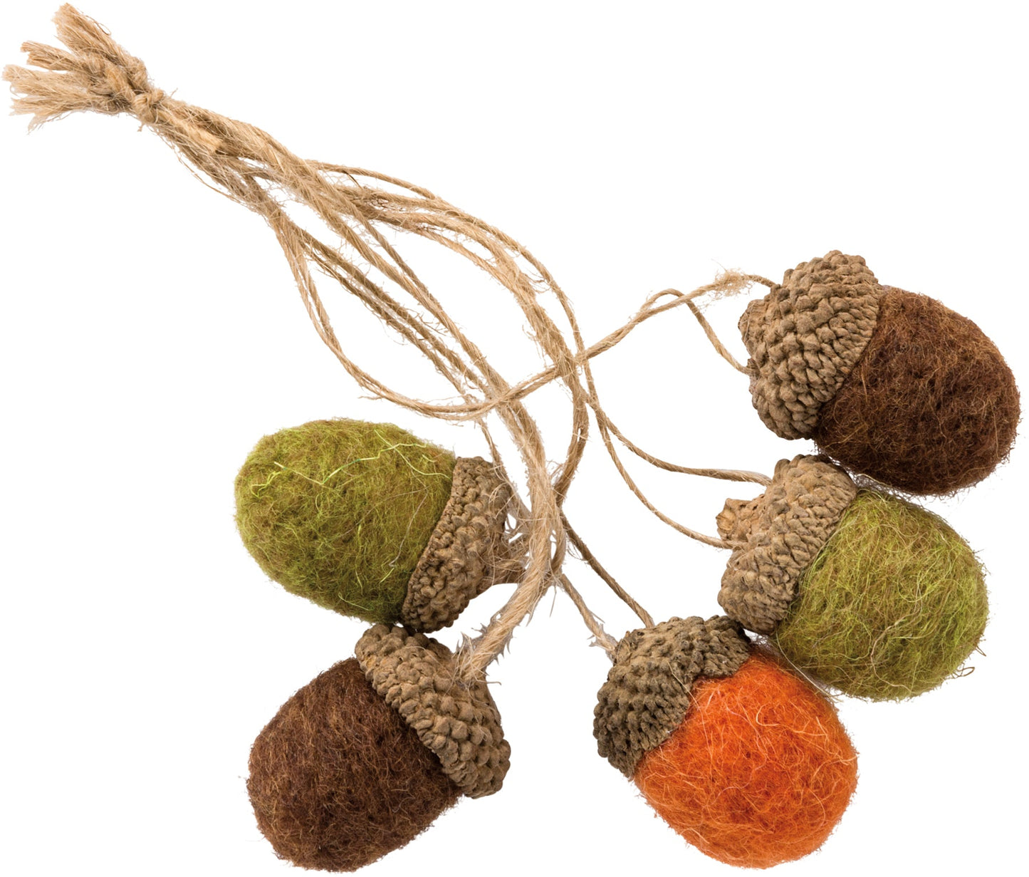 Three Sets of Tiny Wool Acorns (15 Acorns Total) - Marmalade Mercantile