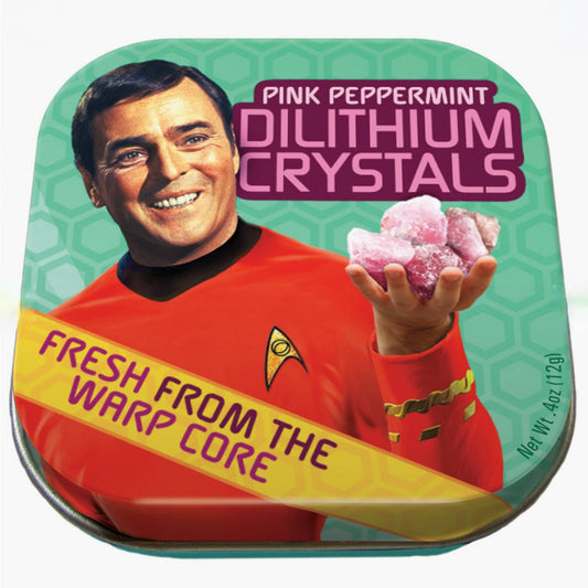 Two Tins of Star Trek Pink Dilithium Crystal Mints Breath Mints - Marmalade Mercantile