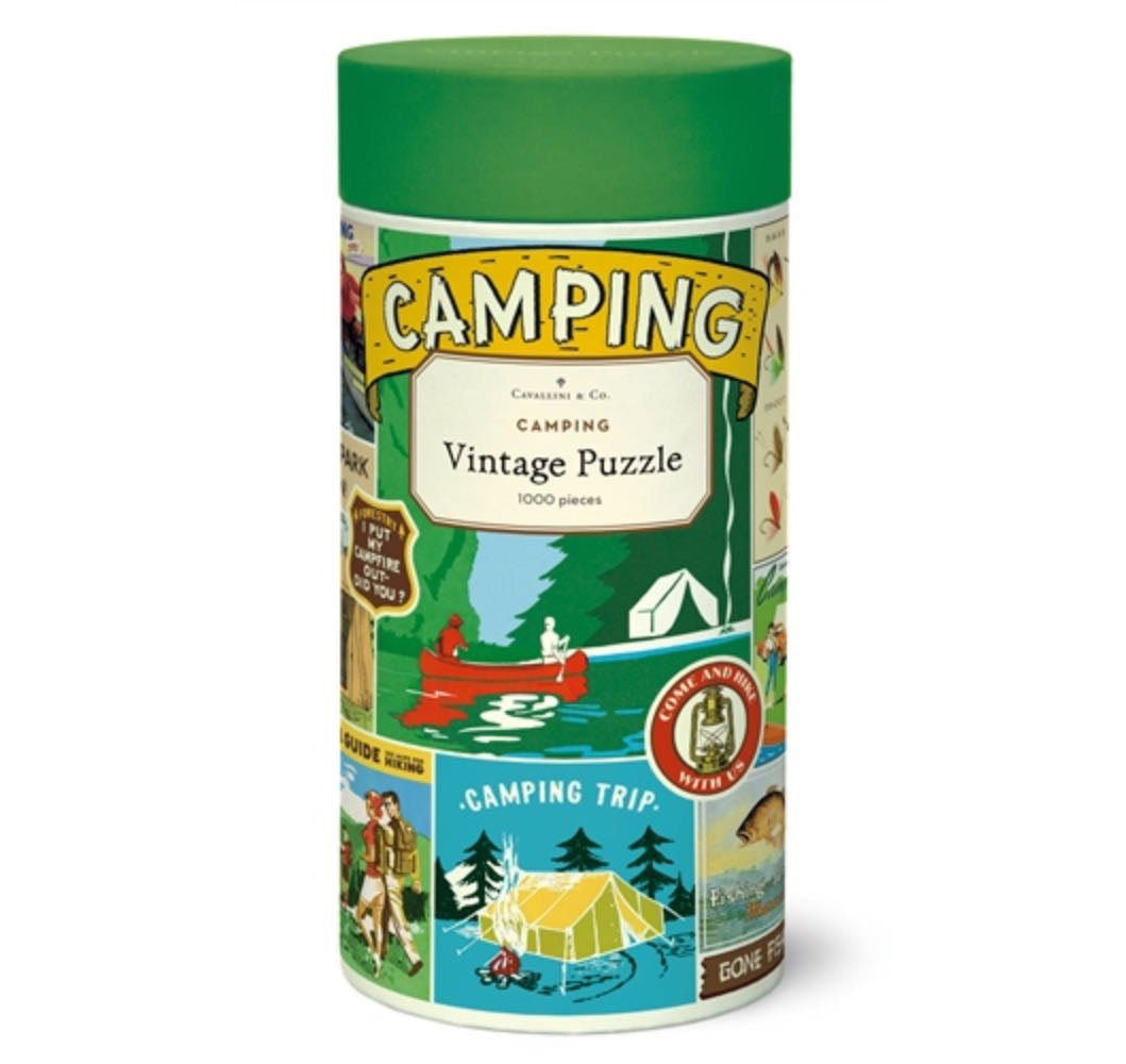 Vintage Camping Images 1000-piece Jigsaw Puzzle - Marmalade Mercantile