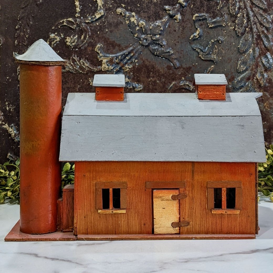 Vintage Hand Made Wooden Toy Barn - Marmalade Mercantile
