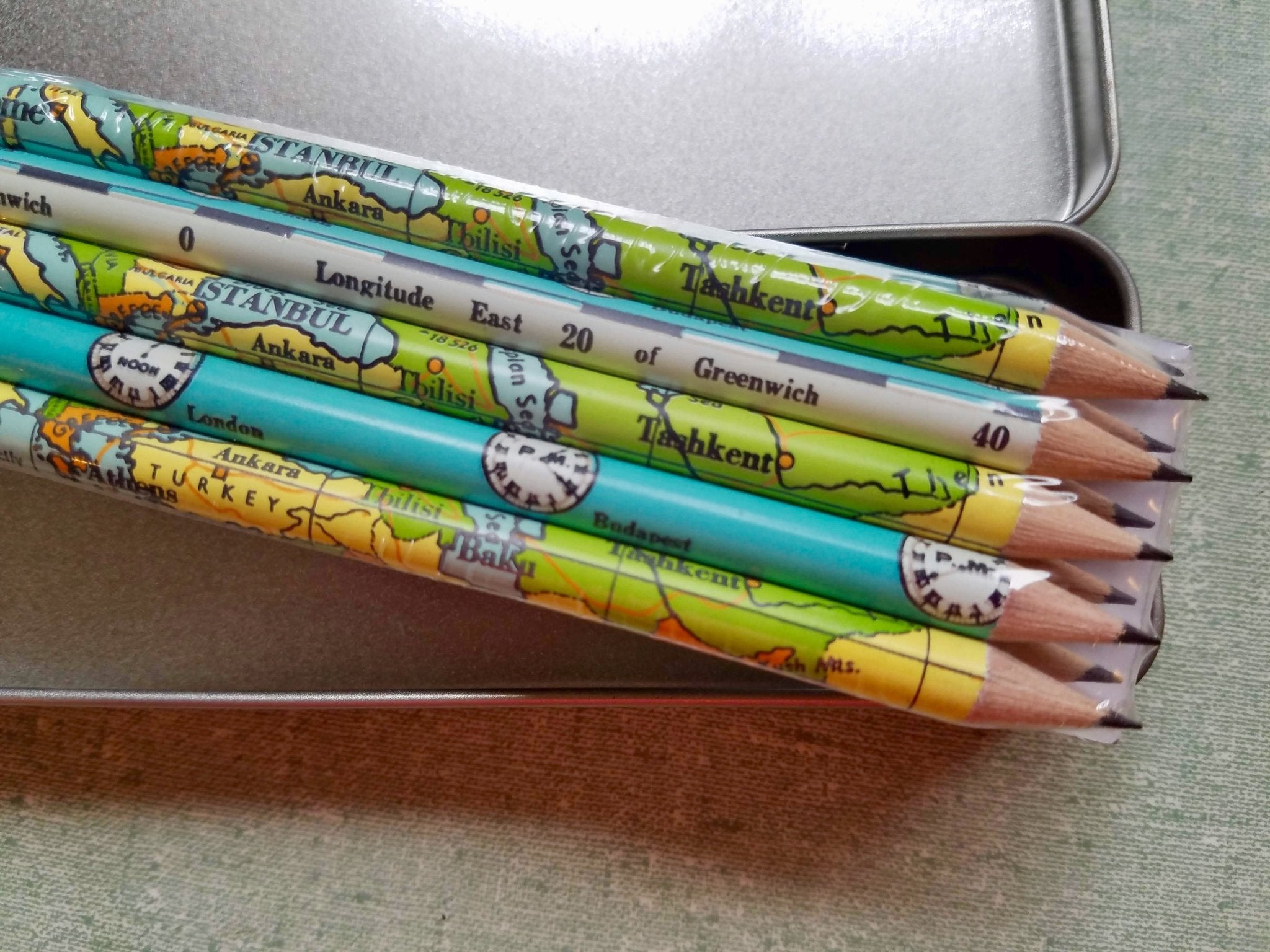 Vintage Maps Pencil Set - Marmalade Mercantile