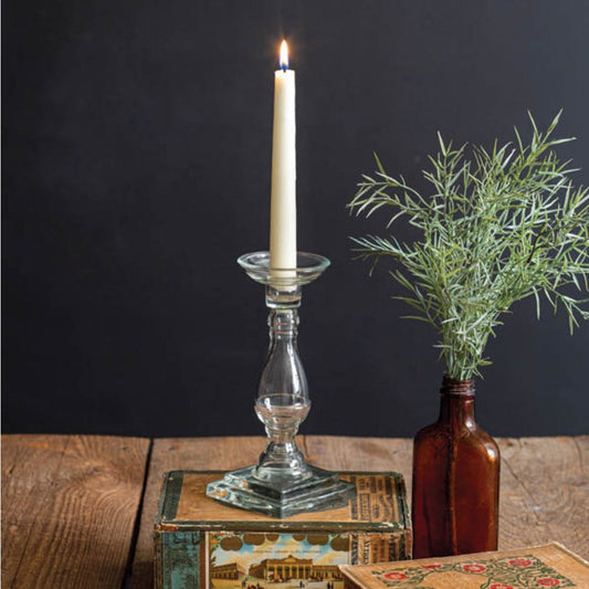 Vintage-Style Glass Candle Stick - Marmalade Mercantile