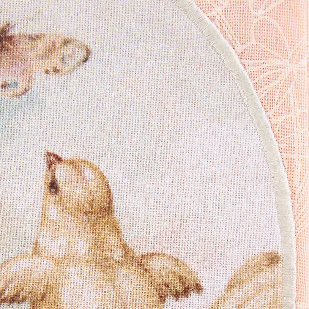 Vintage-Style Springtime Chicks Towel w Butterfly Appliquéd Kitchen Towel - Marmalade Mercantile