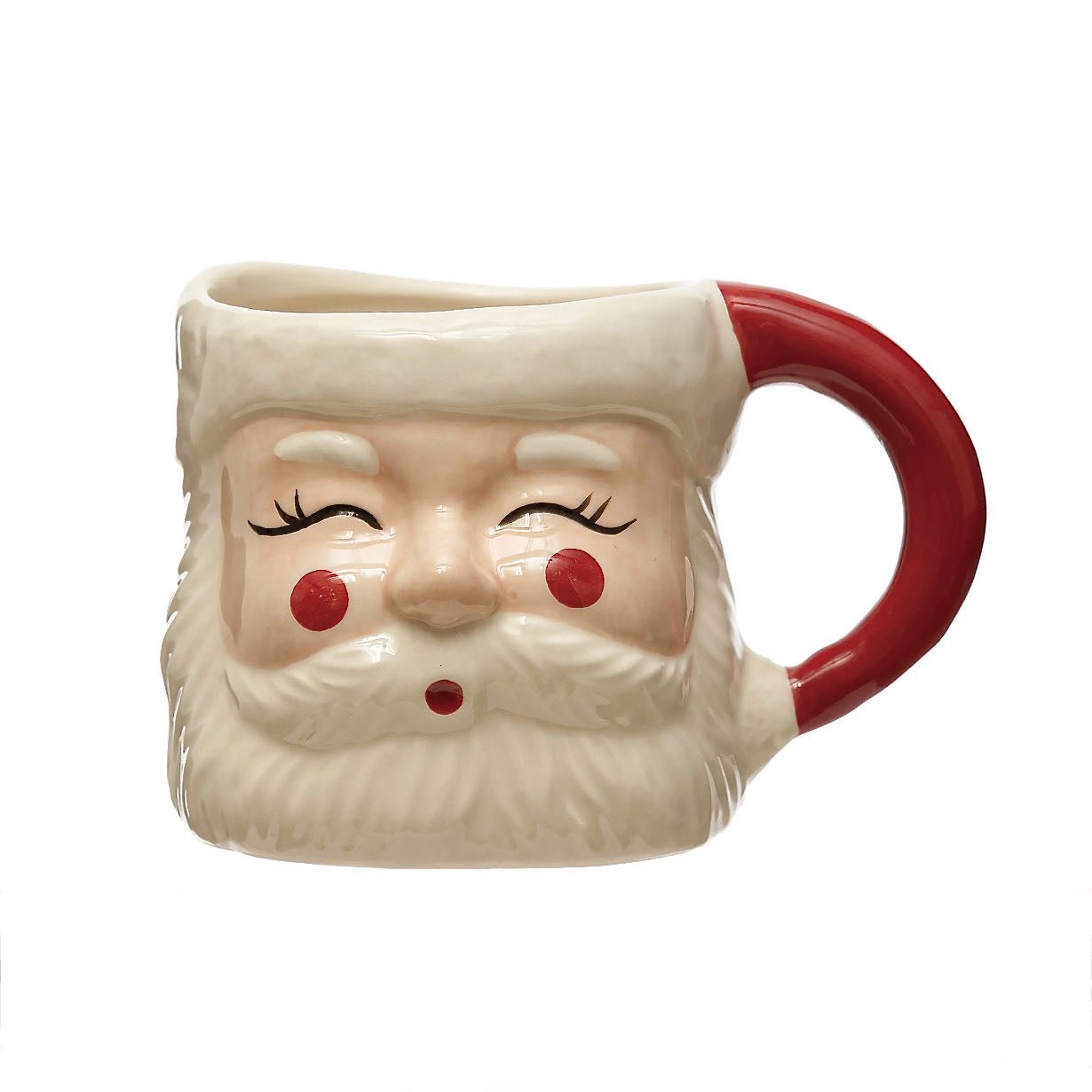 Vintage - Style Stoneware Christmas Santa Mug - Marmalade Mercantile