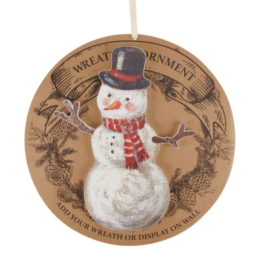 Winter Wreath Insert with Snowman - Marmalade Mercantile