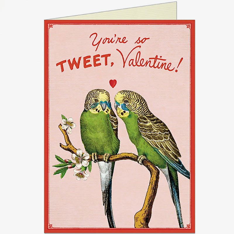 You're so Tweet Vintage-Style Valentine Card - Marmalade Mercantile
