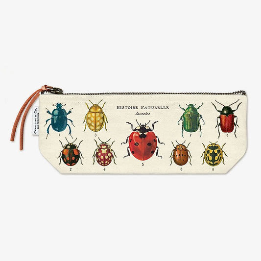 Zippered Mini Pouch French Insects Chart - Marmalade Mercantile