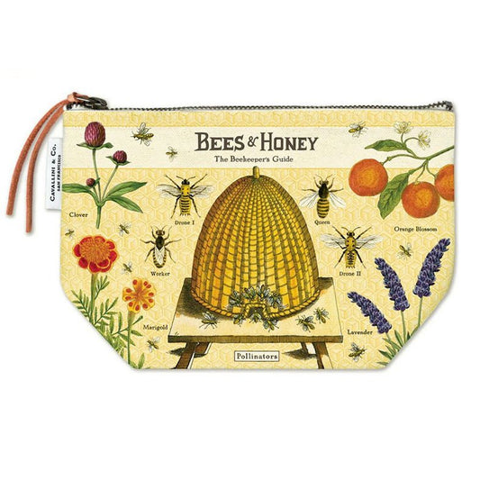 Zippered Pouch Bees & Honey Beekeeper's Guide Pattern - Marmalade Mercantile