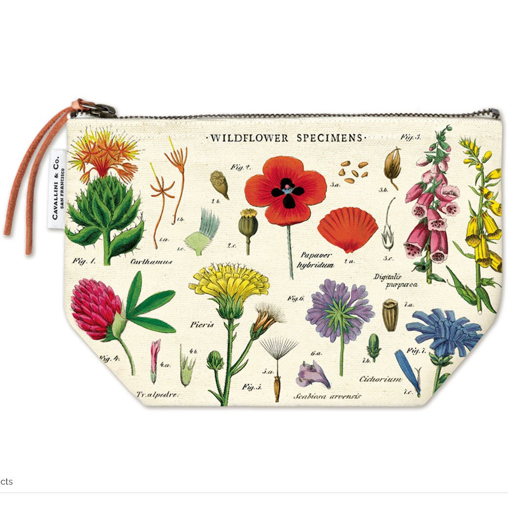 Zippered Pouch Wildflower Specimens - Marmalade Mercantile